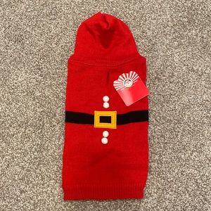 Santa Dog Sweater w/ Hood